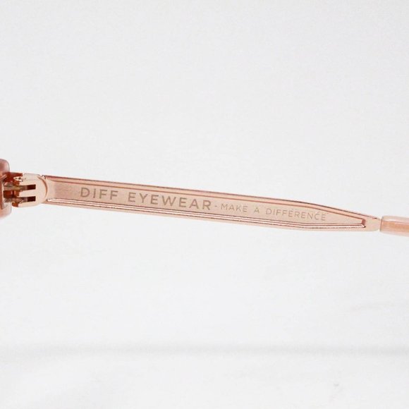 DIFF #38000 Dusty Pink Bella Square Frame Sunglasses